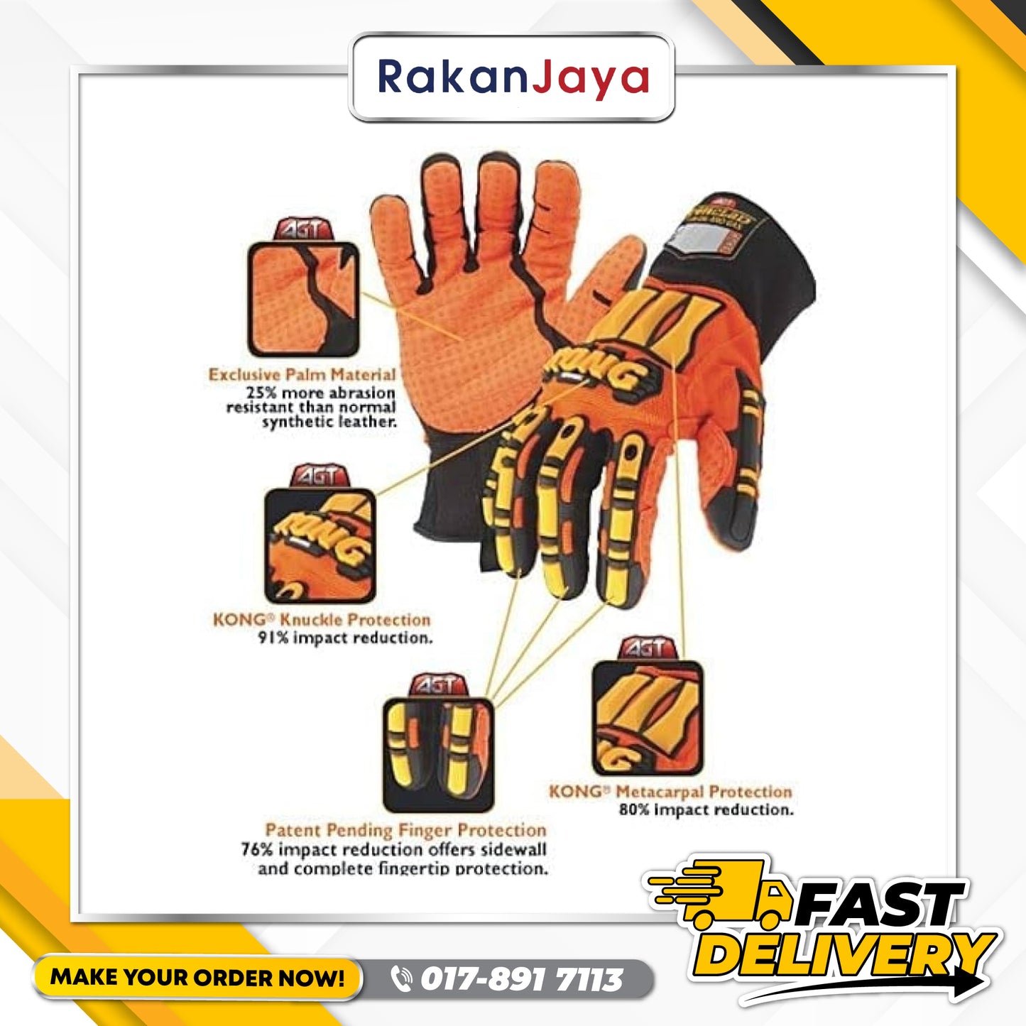 IRONCLAD KONG IMPACT PROTECTION GLOVE (KONG GLOVE)
