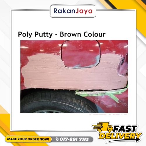 HITARY 928 POLY PUTTY C/W HARDENER - BROWN 1 KG