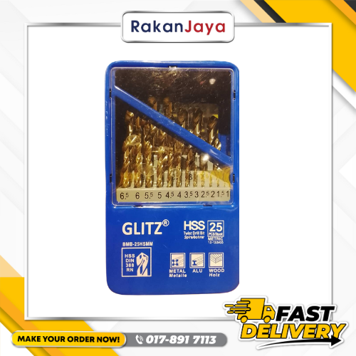 GLITZ HSS M2 DRILL BITS SET (MM)