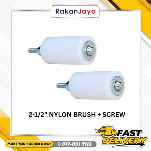 2-1/2" NYLON BRUSH + SCREW