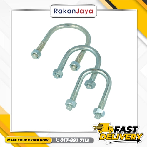 GI (GALVANISED IRON) U-BOLT C/W NUT