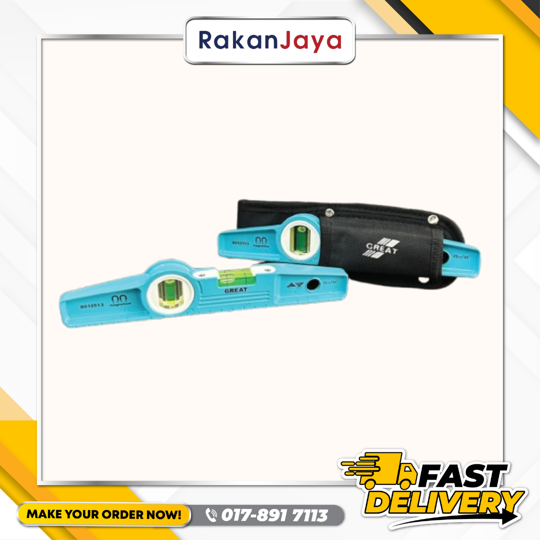 GREAT 10" MAGNETIC LEVEL + POUCH (ONE SET)