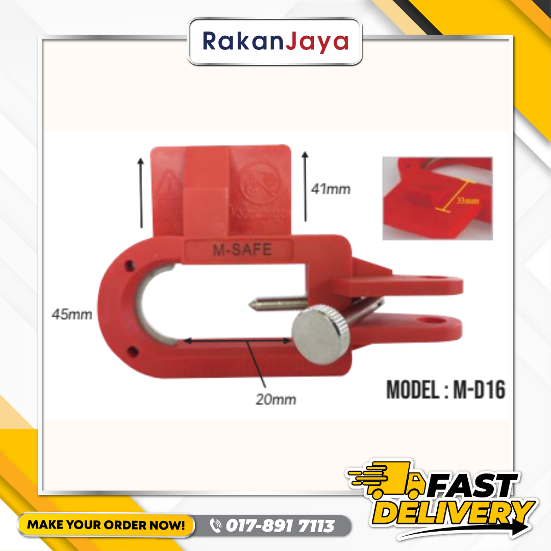 M-SAFE SAFETY LARGE TYPE CIRCUIT BREAKER LOCKOUT