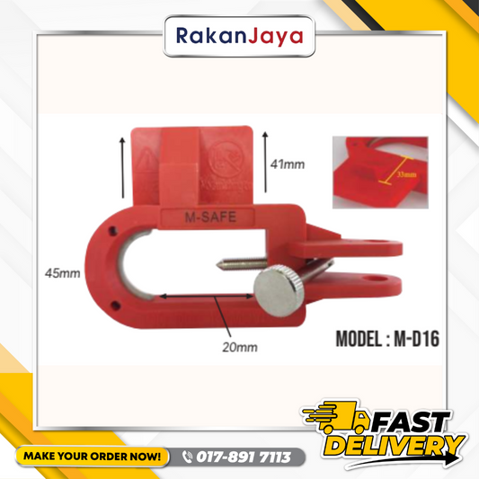 M-SAFE SAFETY LARGE TYPE CIRCUIT BREAKER LOCKOUT