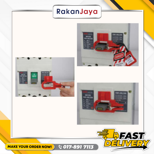 M-SAFE SAFETY LARGE TYPE CIRCUIT BREAKER LOCKOUT