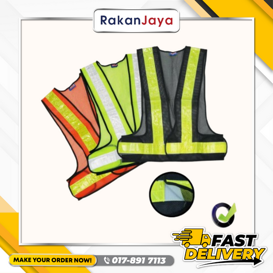 M-SAFE SAFETY VEST V-SHAPE REFLECTIVE