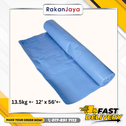 PE SHEET 13.5KG +- 12’ x 56’+- (BLUE COLOUR)