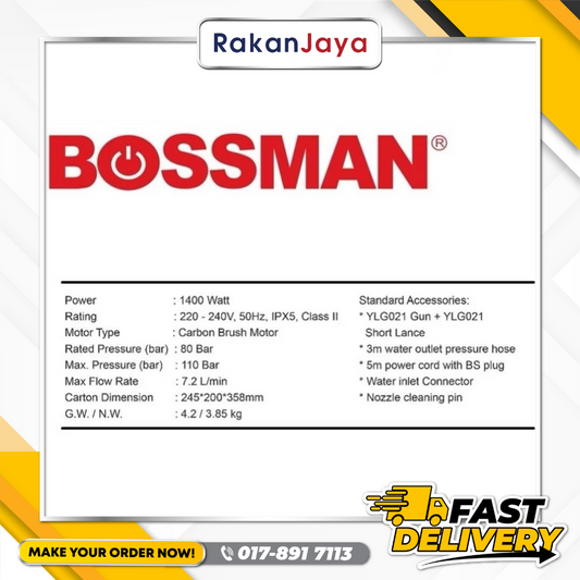 BOSSMAN HIGH PRESSURE WATER JET