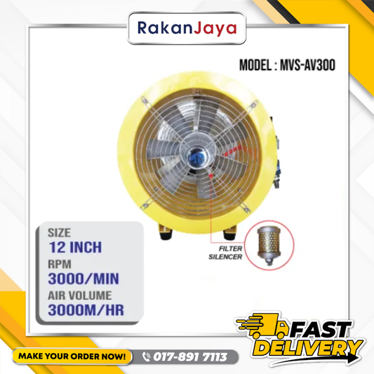 MVS PNEUMATIC VENTILATOR FAN AV600//AV300