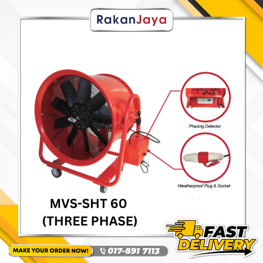 MVS PORTABLE VENTILATOR FAN – 24″ THREE PHASE / SINGLE PHASE
