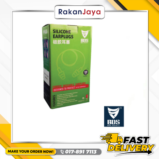 BDS CORDED SILICONE EARPLUG