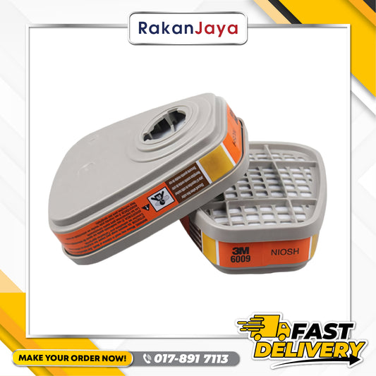 3M 6009 MERCURY ORGANIC VAPOR / CHLORINE ACID GAS CARTRIDGE