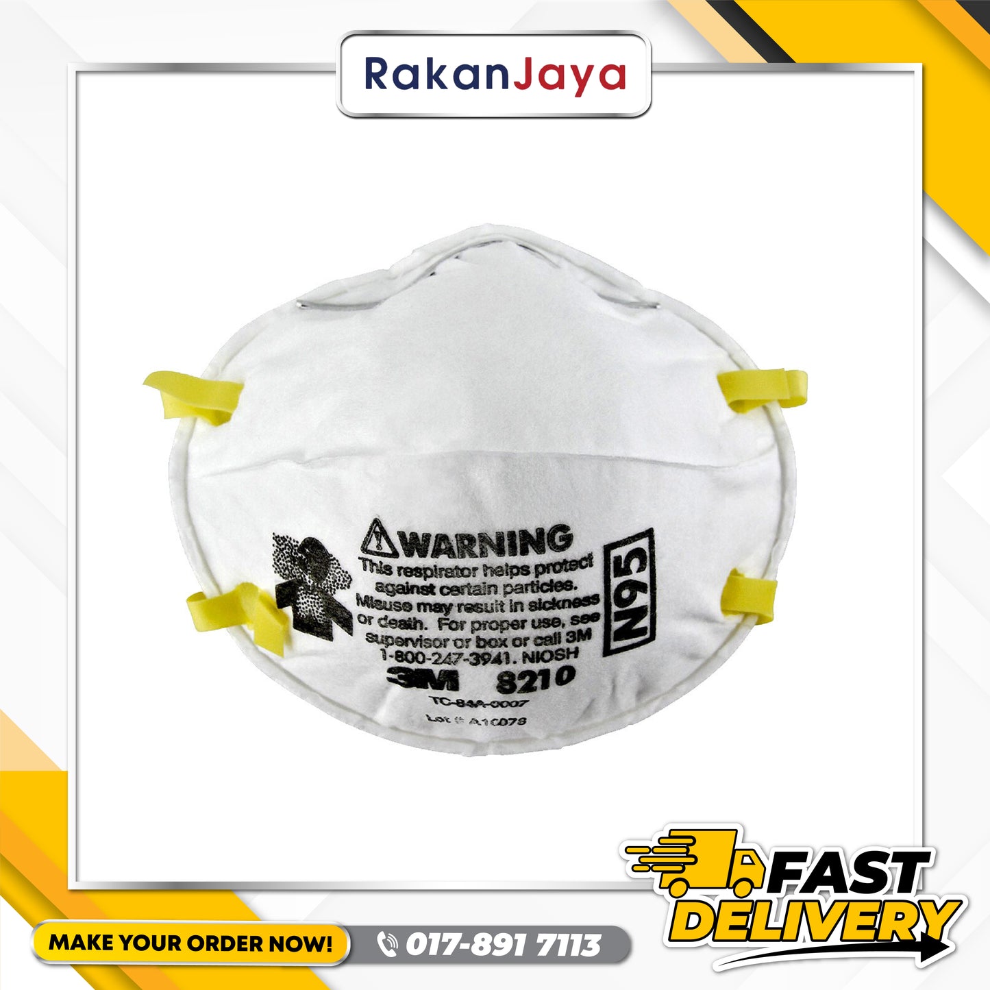 3M MASK PARTICULATE RESPIRATOR N95 (8210)
