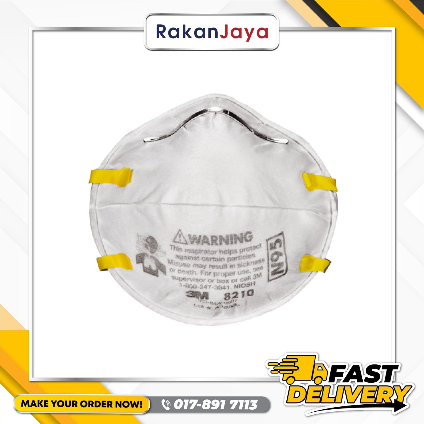 3M MASK PARTICULATE RESPIRATOR N95 (8210)