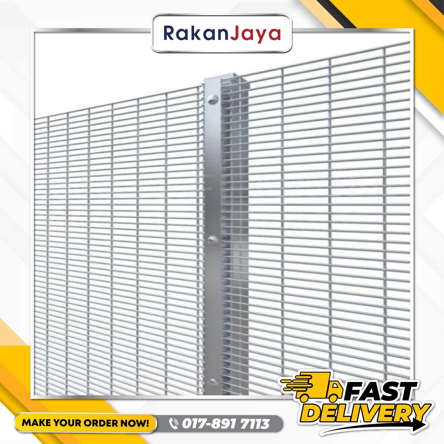 GI (GALVANISED IRON) ANTI CLIMB FENCE
