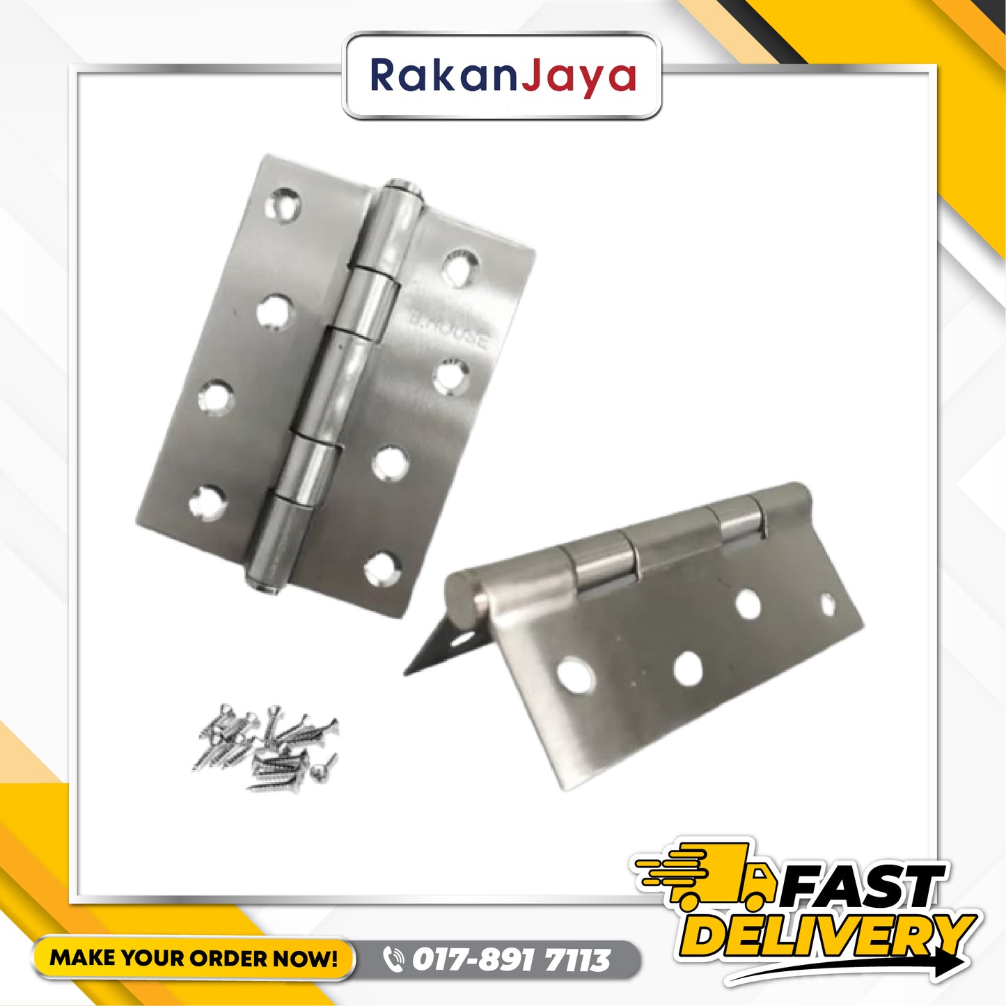 BUICK (BIG HOUSE) STAINLESS STEEL HINGES (3 PCS)