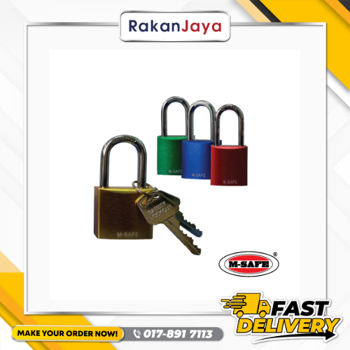 M-SAFE SAFETY ALUMINIUM PADLOCK 1 1/2" (38MM)
