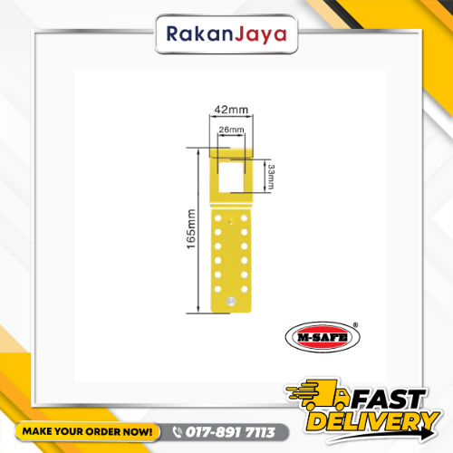 M-SAFE SAFETY PADLOCK CLASP LOCKOUT