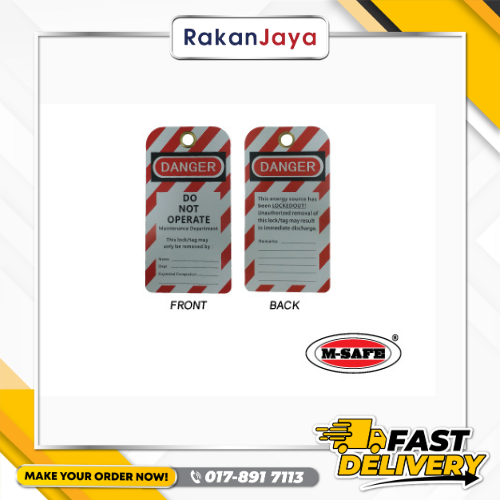 M-SAFE SAFETY LOCKOUT TAG