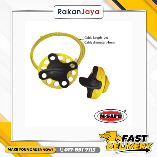 M-SAFE SAFETY WHEEL TYPE CABLE LOCKOUT