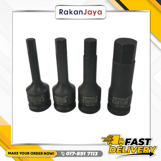 KI TOOLS HEX IMPACT SOCKET (1" DRIVE)