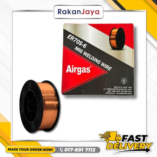 AIR GAS MIG WELDING WIRE 0.8MM (ER70S-6)