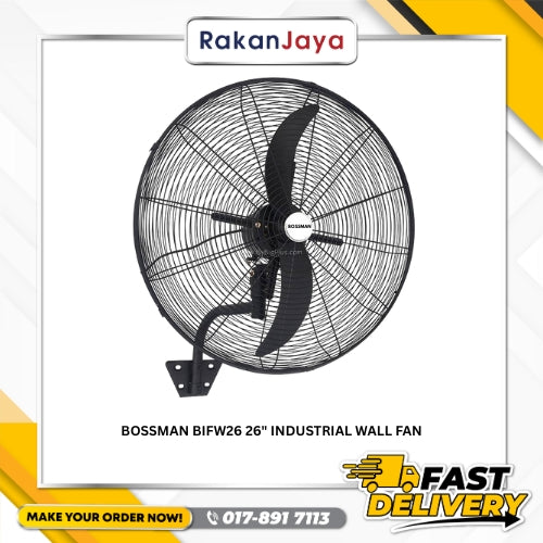 BOSSMAN BIFW26 26" INDUSTRIAL WALL FAN