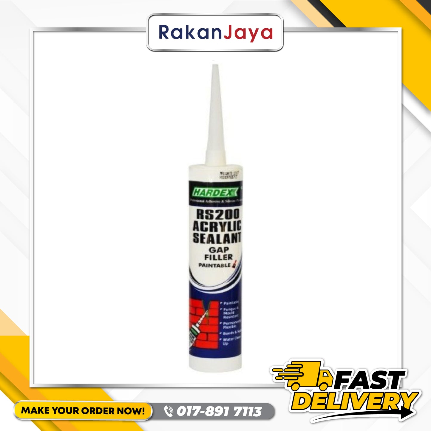 HARDEX RS200 ACRYLIC SEALANT GAP FILLER (PAINTABLE)