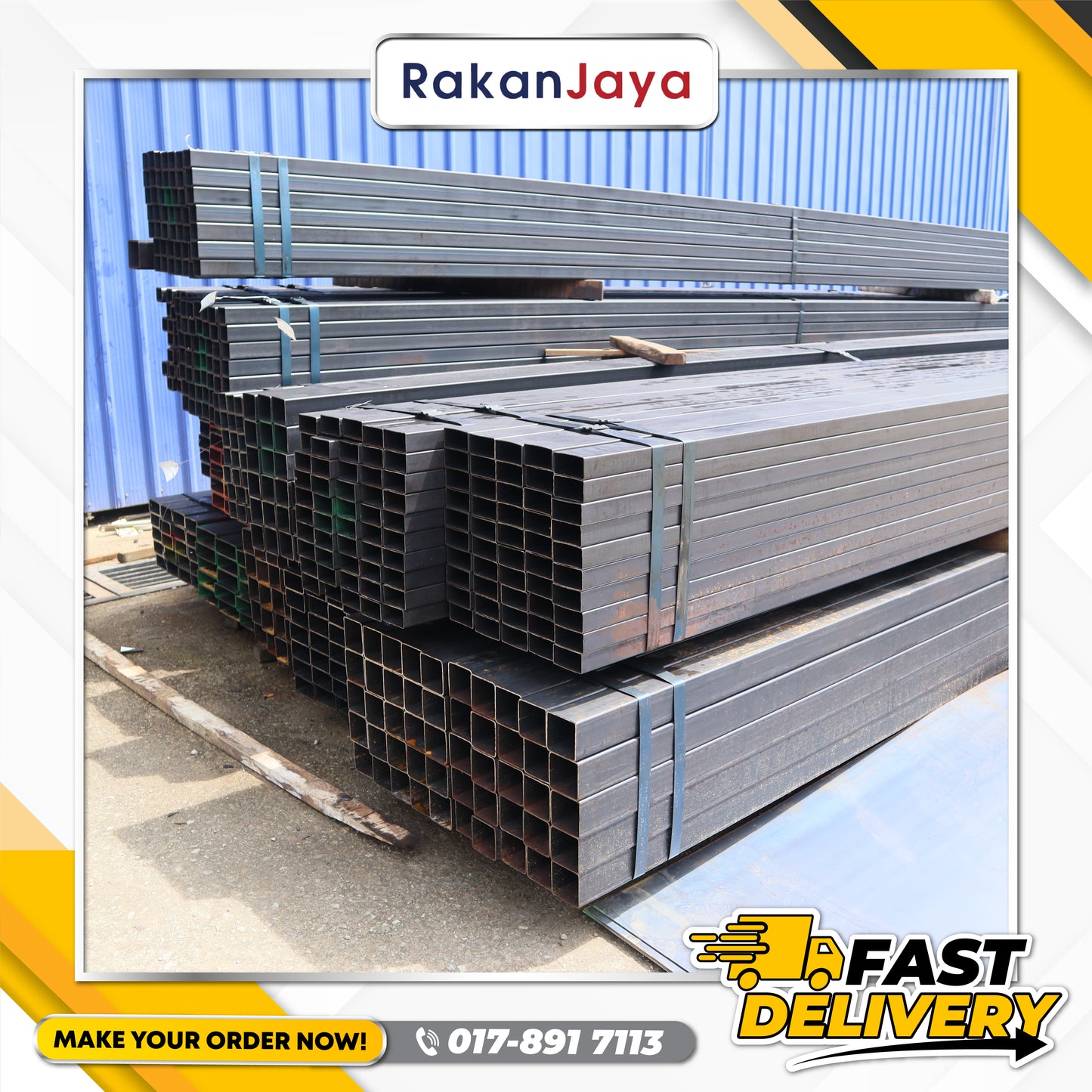 MS (MILD STEEL) RECTANGULAR HOLLOW SECTION (RHS)