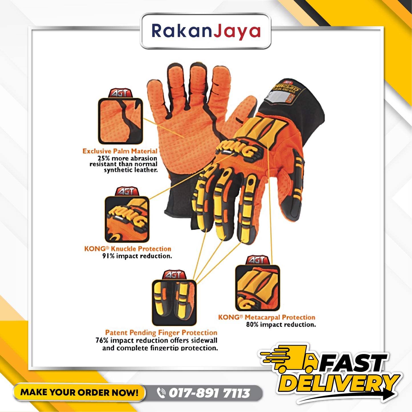 IRONCLAD KONG IMPACT & SLIP RESISTANT MECHANICS GLOVE