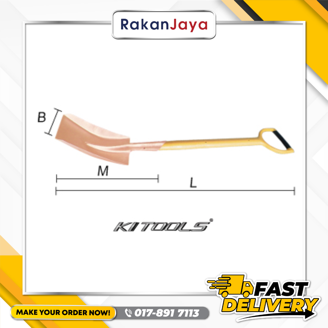 KI TOOLS NON SPARK SHOVEL – SQUARE