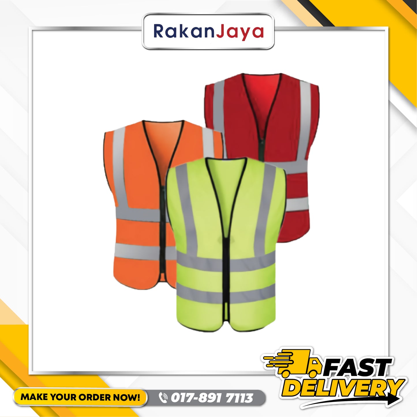 M-SAFE SAFETY TRICOT WITH ZIP