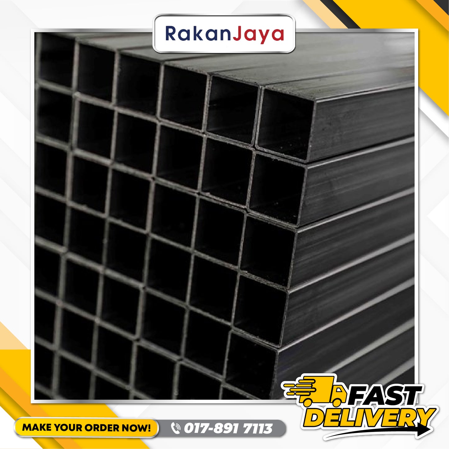 MS (MILD STEEL) SQUARE HOLLOW SECTION (SHS)