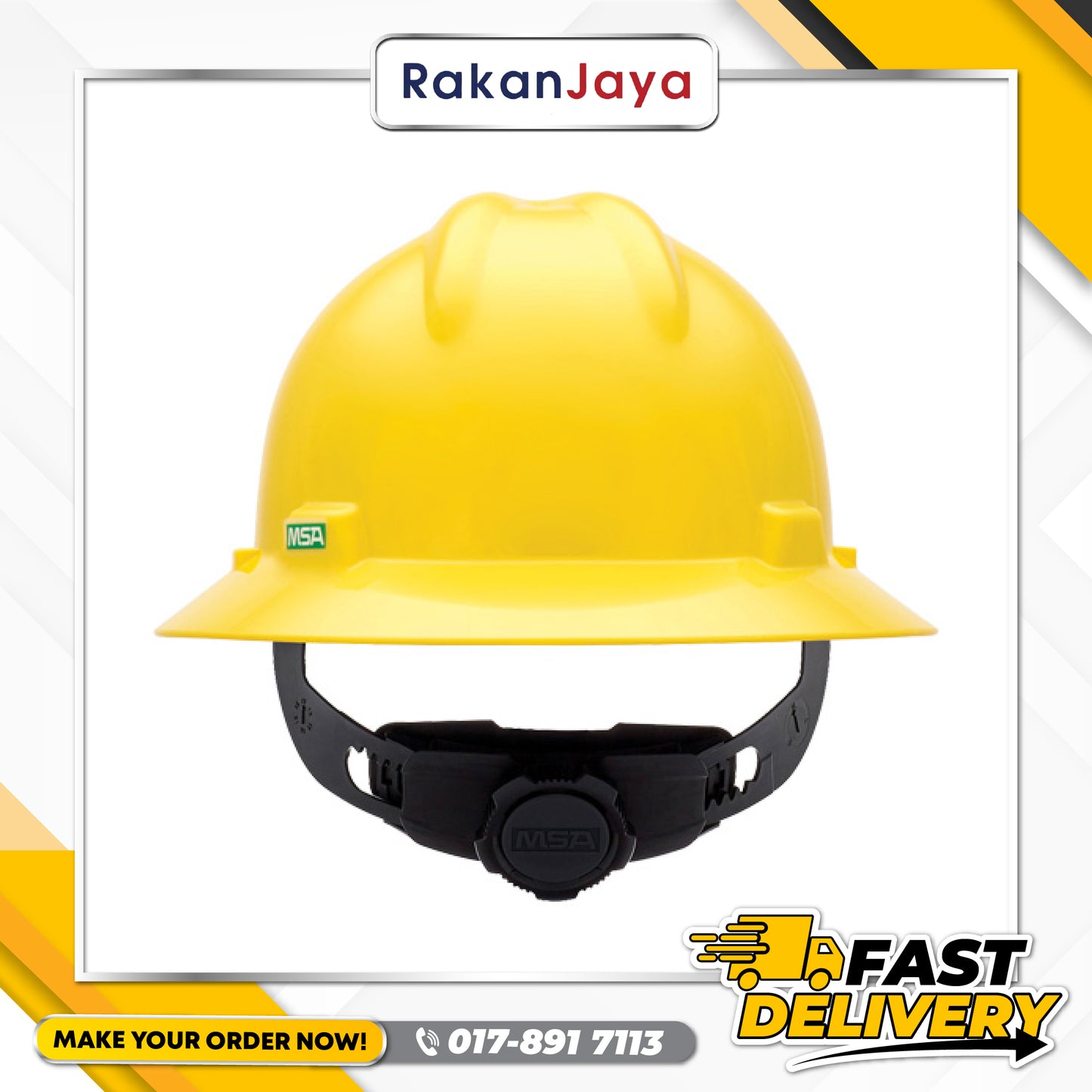 MSA V-GARD SAFETY HELMET (CHIN STRAP)