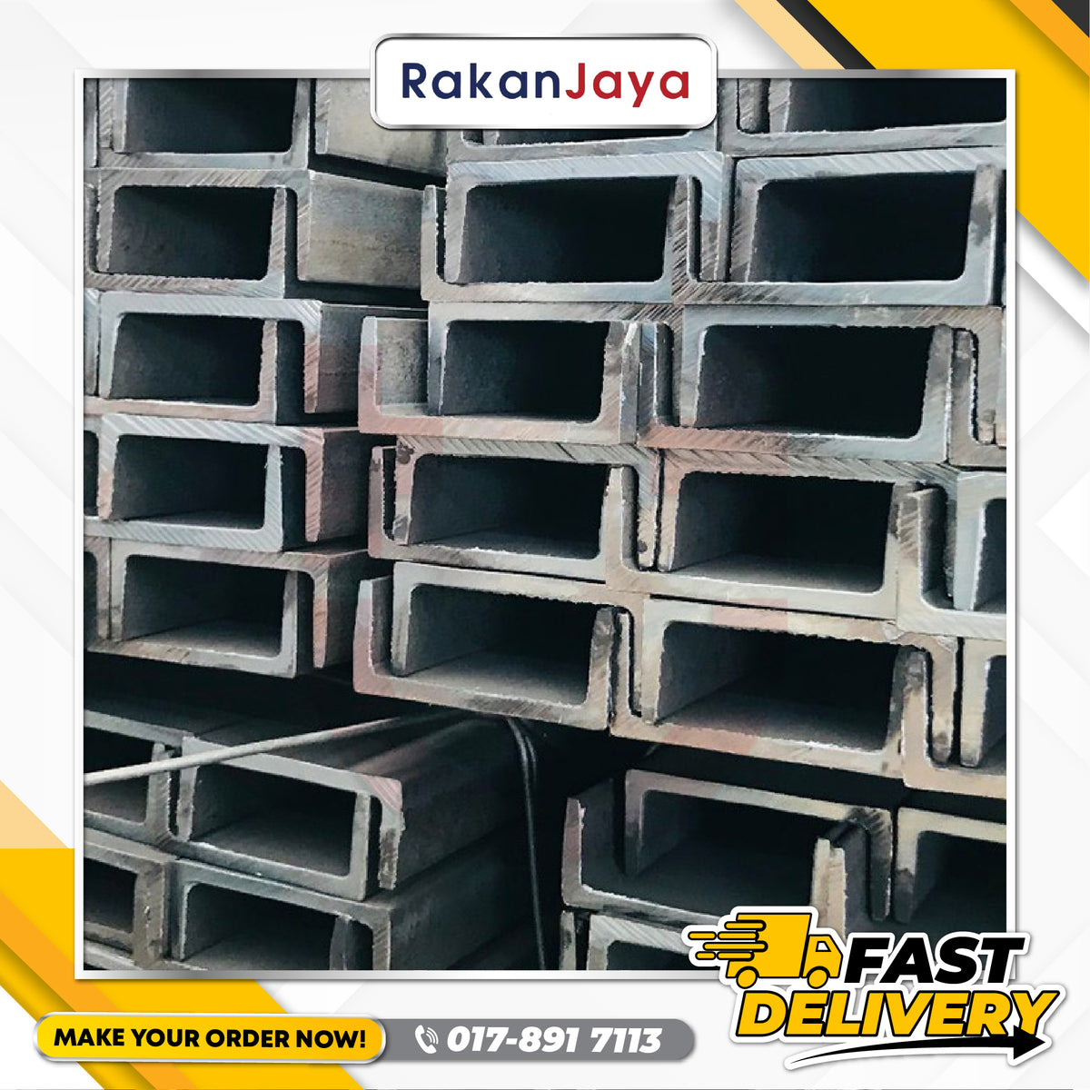 HOT DIP GALVANIZED (HDG) CHANNEL (6MTR)