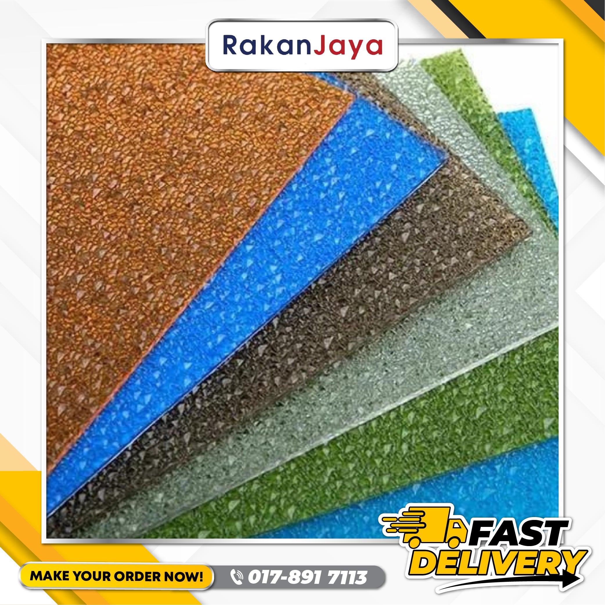 POLYCARBONATE SHEET (EMBOSSED PANEL)(3MM)(4FT) – Rakan Jaya Hardware