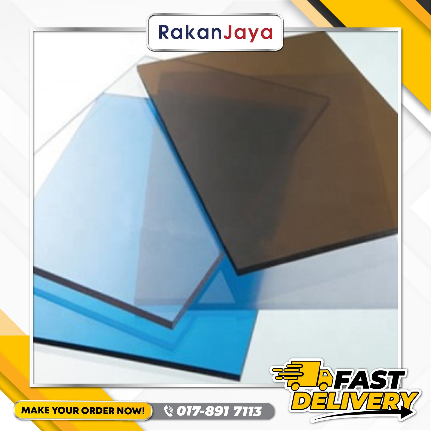 POLYCARBONATE SHEET (PLAIN PANEL)(3MM)(4FT)