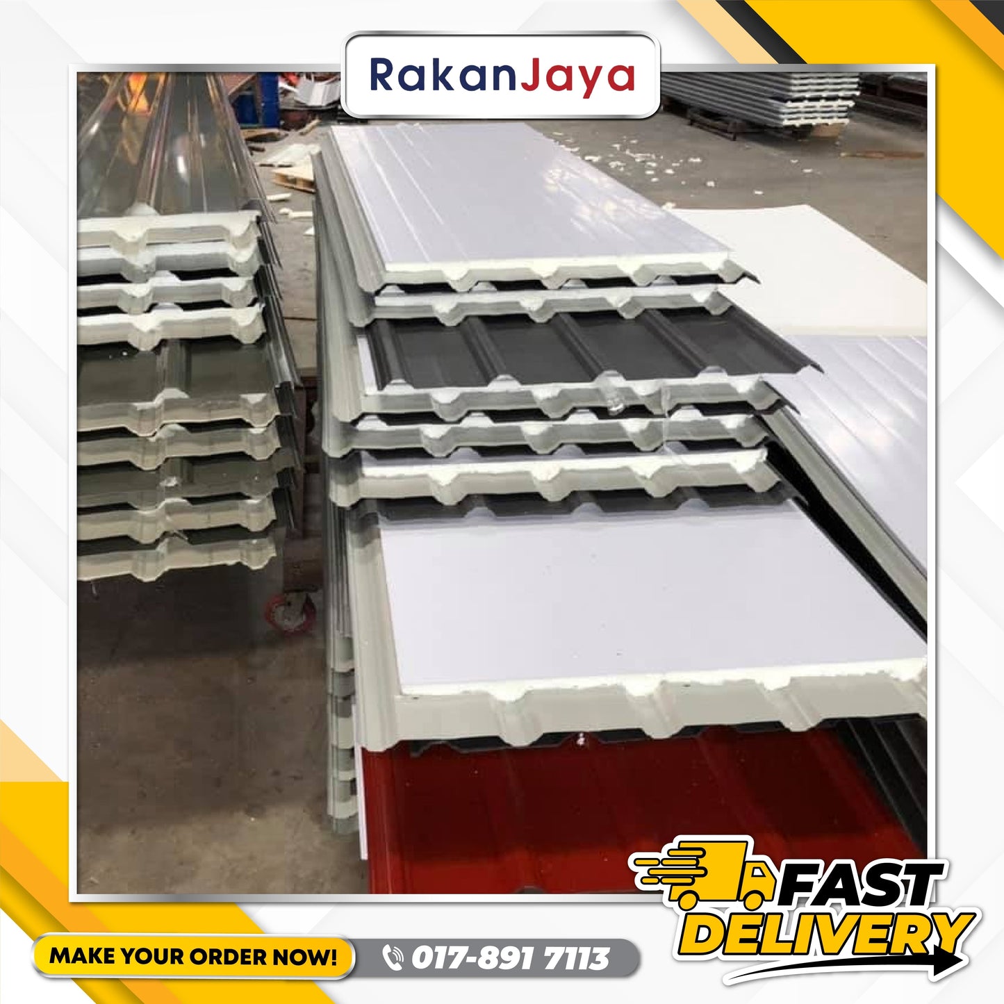 PU METAL FOR METAL DECK G26 (0.47MM)(1FT-9FT) 2.0
