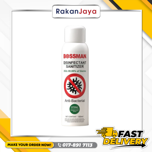 BOSSMAN BHS-180ML DISINFECTANT SANITIZER SPRAY