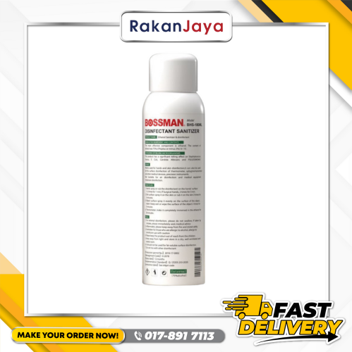 BOSSMAN BHS-180ML DISINFECTANT SANITIZER SPRAY