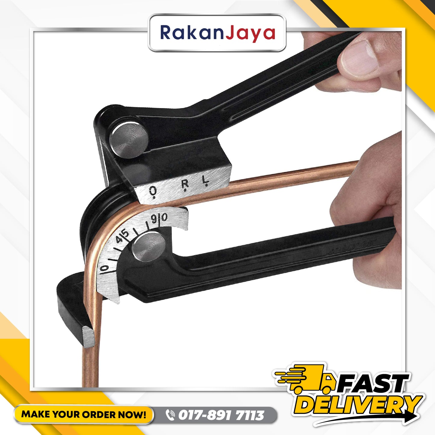 3-IN-1 180 DEGREE TUBE BENDER - 1/4",5/16" & 3/8"