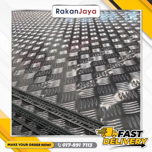 ALUMINIUM CHEQUERED PLATE (4FT X 8FT)