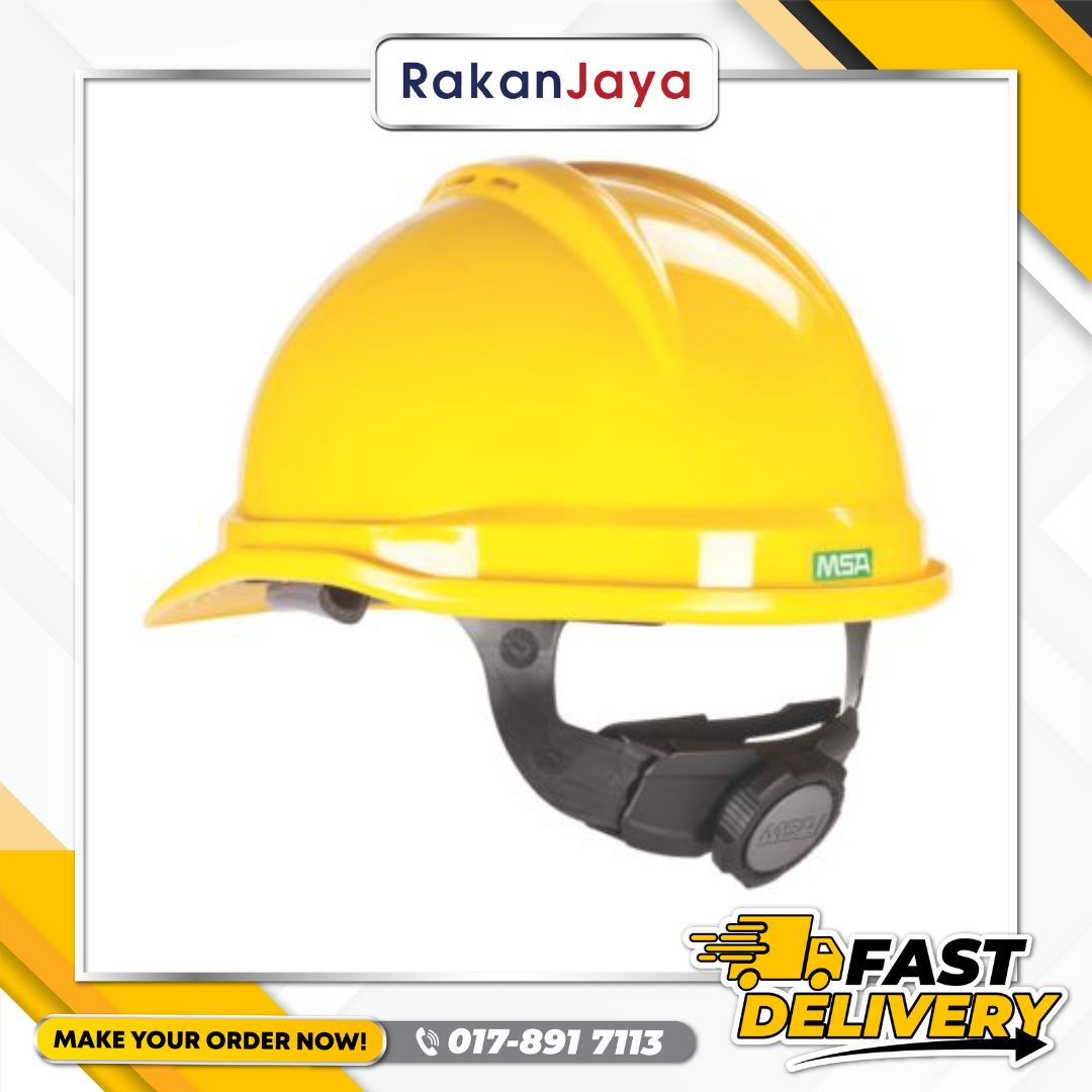 MSA V-GARD SAFETY HELMET (CHIN STRAP)