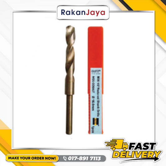 GLITZ M35 REDUCED 1/2" STAINLESS STEEL SHANK DRILL BITS