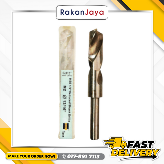 GLITZ HSS M2 1/2" SHANK DRILL BITS (INCHES)