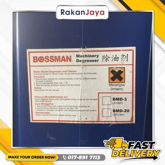BOSSMAN BMD20 MACHINERY DEGREASE 20 LITRE
