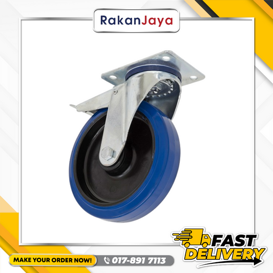 BANGFA ROLLER HEAVY DUTY RIGID TOP PLATE CASTOR C/W NYLON WHEEL