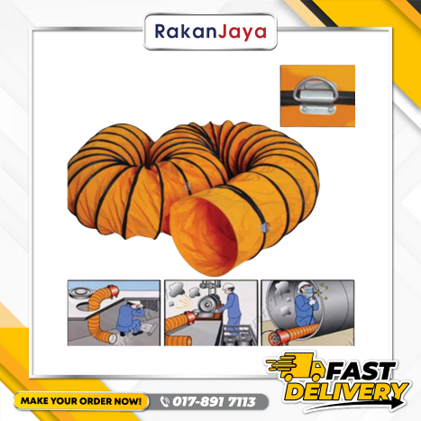 BOSSMAN BDH5 FLEXIBLE DUCT HOSE - 5METER X DIAMETER 300MM (12")