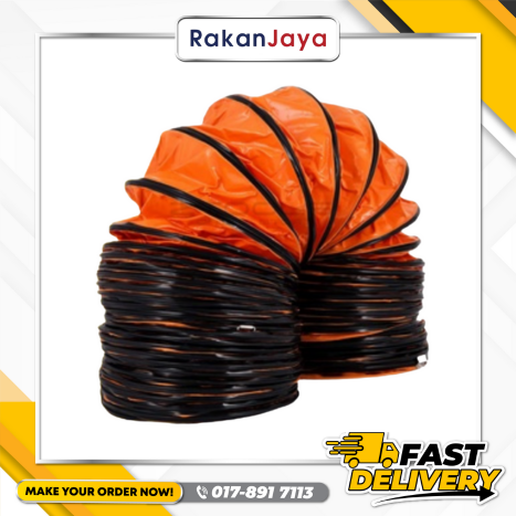 BOSSMAN BDH5 FLEXIBLE DUCT HOSE - 5METER X DIAMETER 300MM (12")