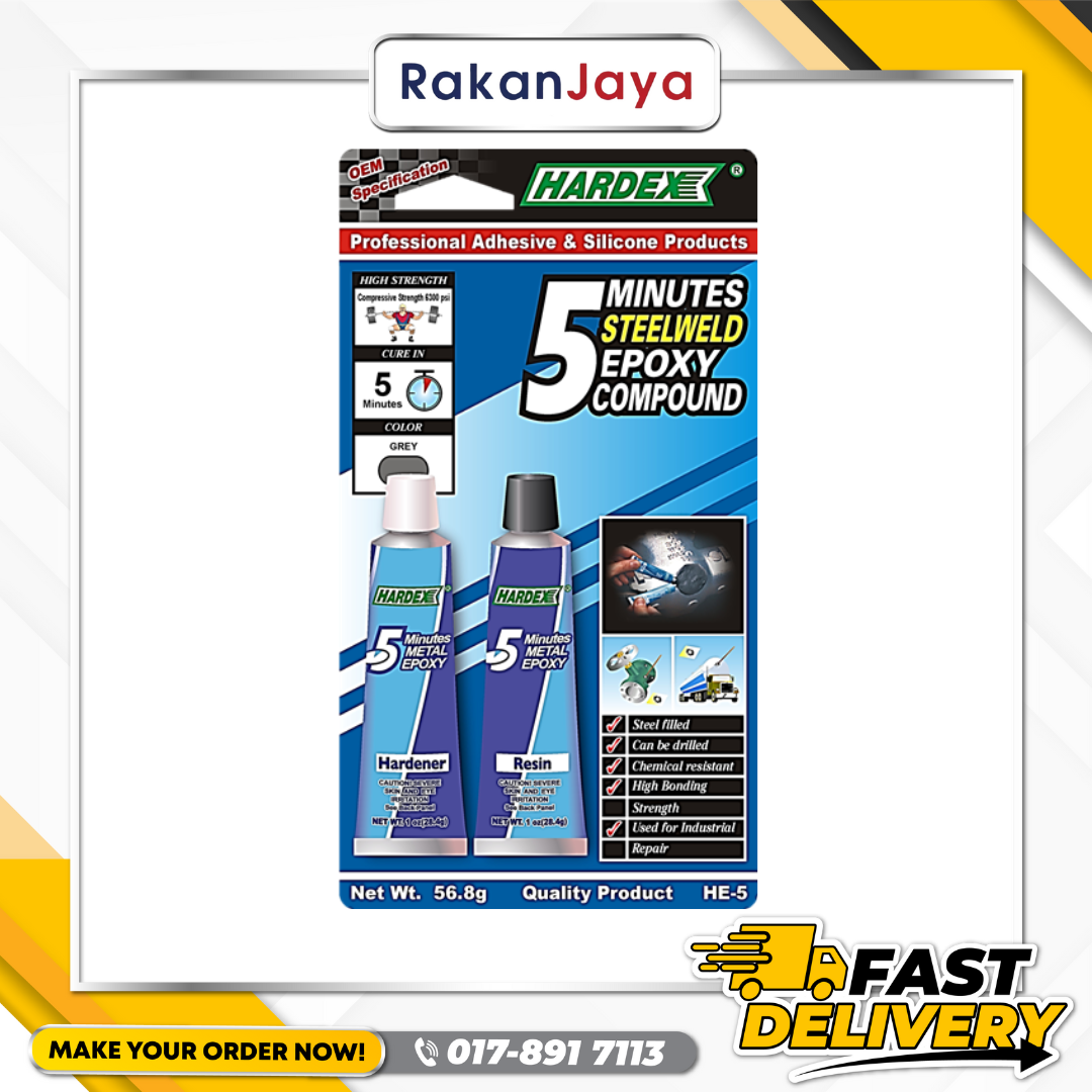 HARDEX 5 MINUTE EPOXY COMPOUND (HE-5)